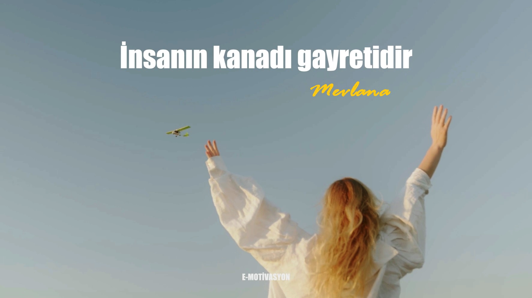 "İnsanın kanadı, gayretidir." Mevlana